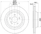 Гальмівний диск задн. DB S-Series (W222)/CL-Series (W216)/S-Series (W221)/SL-Series (W230) (05-17) HELLA PAGID 8DD 355 128-751 (фото 4)