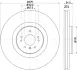 HELLA PRO HIGH CARBON DB диск гальмівний передн. GL X164 06- HELLA PAGID 8DD355128941 (фото 4)