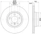 Диск гальмівний передній BMW 3(F30) 2.0-3.0D 11.11- HELLA PAGID 8DD 355 129-651 (фото 4)