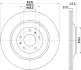 Гальмівний диск зад. A8/Phaeton/Coninental 02- 3.0-6.0 (Нз PRO) HELLA PAGID 8DD355129801 (фото 4)
