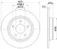 HELLA PRO FORD диск гальм. задн. FOCUS 18- HELLA PAGID 8DD355132031 (фото 4)