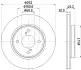 HELLA PRO SUZUKI диск гальмівний передній SWIFT 17- HELLA PAGID 8DD355132051 (фото 4)