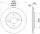 HELLA PRO SUZUKI гальмівний диск передн. IGNIS III 1.2 16- HELLA PAGID 8DD355132381 (фото 4)