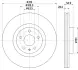 HELLA PRO FORD диск гальмівний передн MONDEO V Turnier 14- HELLA PAGID 8DD355132421 (фото 4)