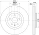 HELLA PRO HIGH CARBON OPEL гальмівний диск передн. INSIGNIA 17- HELLA PAGID 8DD355132621 (фото 4)