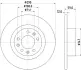 HELLA PRO PEUGEOT диск гальмівний задн. 508 2.0 14-18 HELLA PAGID 8DD355132841 (фото 4)