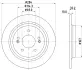 HELLA PRO HYUNDAI гальмівний диск задн. KONA, KIA CEED 18- HELLA PAGID 8DD355132921 (фото 3)