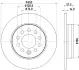 HELLA PRO VW Гальмівний диск задн. MULTIVAN T7 21- HELLA PAGID 8DD355135021 (фото 4)