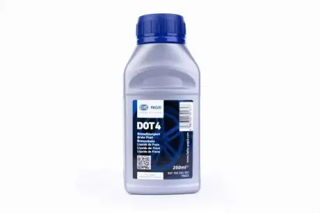 Рідина гальмівна DOT 4, 250мл. HELLA PAGID 8DF355360001