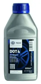 Рідина гальмівна DOT 4, 500мл. HELLA PAGID 8DF355360011