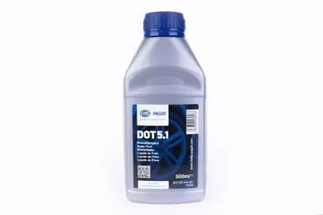 Dot 5.1 Гальмівна рідина 0.5L HELLA PAGID 8DF 355 360-081