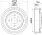 Тормозной барабан HELLA PAGID 8DT355300141 (фото 1)