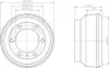 Тормозной барабан HELLA PAGID 8DT355300221 (фото 1)