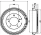 Тормозной барабан HELLA PAGID 8DT355300491 (фото 1)
