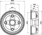 Тормозной барабан HELLA PAGID 8DT355300541 (фото 1)