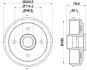 Тормозной барабан HELLA PAGID 8DT355300561 (фото 4)
