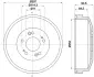 Тормозной барабан HELLA PAGID 8DT355300871 (фото 1)
