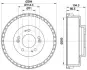 Тормозной барабан HELLA PAGID 8DT355300931 (фото 1)
