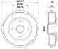 Тормозной барабан HELLA PAGID 8DT355301031 (фото 4)