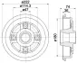 Тормозной барабан HELLA PAGID 8DT355301381 (фото 1)