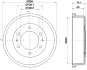 Тормозной барабан HELLA PAGID 8DT355301541 (фото 4)