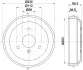 Тормозной барабан HELLA PAGID 8DT355301581 (фото 4)