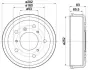Тормозной барабан HELLA PAGID 8DT355301651 (фото 1)