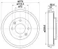 Тормозной барабан HELLA PAGID 8DT355301741 (фото 1)