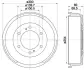 Тормозной барабан HELLA PAGID 8DT355301761 (фото 1)
