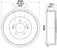 Тормозной барабан HELLA PAGID 8DT355301861 (фото 1)