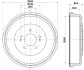 Тормозной барабан HELLA PAGID 8DT355301871 (фото 4)