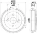 Тормозной барабан HELLA PAGID 8DT355301931 (фото 1)