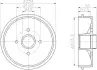 Тормозной барабан HELLA PAGID 8DT355302221 (фото 1)