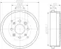 Тормозной барабан HELLA PAGID 8DT355302241 (фото 1)