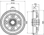 Тормозной барабан HELLA PAGID 8DT355302281 (фото 1)