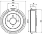Тормозной барабан HELLA PAGID 8DT355302341 (фото 1)