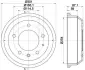 Тормозной барабан HELLA PAGID 8DT355302441 (фото 1)