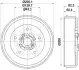 Тормозной барабан HELLA PAGID 8DT355302501 (фото 1)