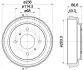 Тормозной барабан HELLA PAGID 8DT355302531 (фото 1)