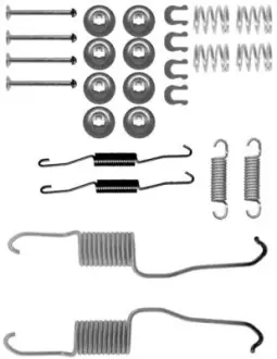 HELLA TOYOTA Установчий к-т гальмівних колодок CAMRY 2.2 96-01, RAV 4 II 2.0 4WD 00-05 HELLA PAGID 8DZ355200891