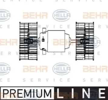 Вентилятор отопителя HELLA PAGID 8EW 009 160-641