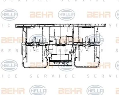 Вентилятор обігрівача HELLA PAGID 8EW 009 160-781