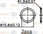 Конденсатор Ford Mondeo 1.8, 2.0, 2.2, 2.5 00 - 07 HELLA PAGID 8FC 351 318-361 (фото 2)