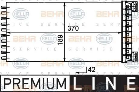 Радиатор отопителя HELLA PAGID 8FH 351 029-081