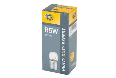 Лампа розжарювання, R5W 24V 5W BA 15s Heavy Duty Expert HELLA PAGID 8GA002071261