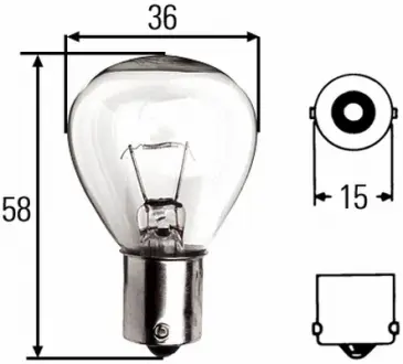 Лампа 45W 12V HELLA PAGID 8GA 002 074-121