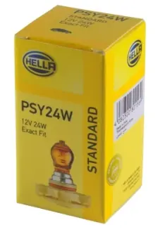 Лампа розжарювання PSY24W 12V 24W PG20/4 жовтий (бурштиновий) HELLA PAGID 8GA223569031