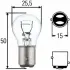 HELLA P21/5W 12V 5W Автолампа 2шт. (блістер упаковка) HELLA PAGID 8GD002078123 (фото 2)