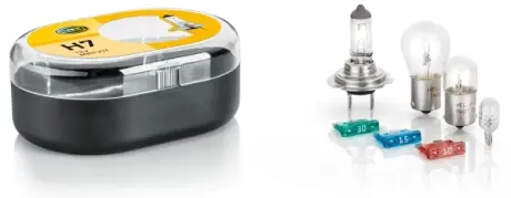 HELLA H7 12V Набір лампа розжарювання (H7, P21W, R5W, T4W + 3 запоб.) HELLA PAGID 8GH007157941