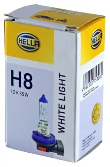 Лампа розжарювання White Light H8 12V 35W 4200K HELLA PAGID 8GH223498141